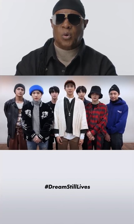 마틴 루터 킹 박사 추모 캠페인 영상/사진=방탄소년단 공식 트위터