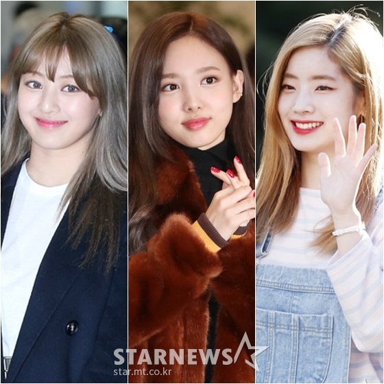 트와이스 지효, 나연, 다현/사진=스타뉴스