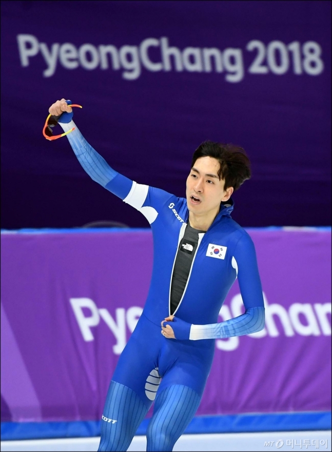스피드스케이팅 남자 5000m에서 역주를 펼친 이승훈. /사진=김창현 기자