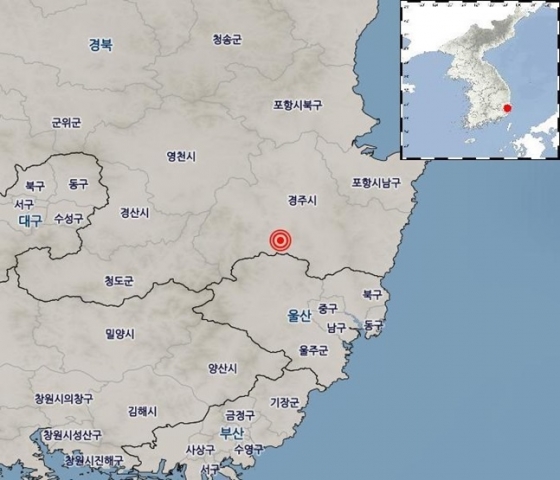 경주에서 규모 2.4의 지진이 발생했다. /사진=기상청