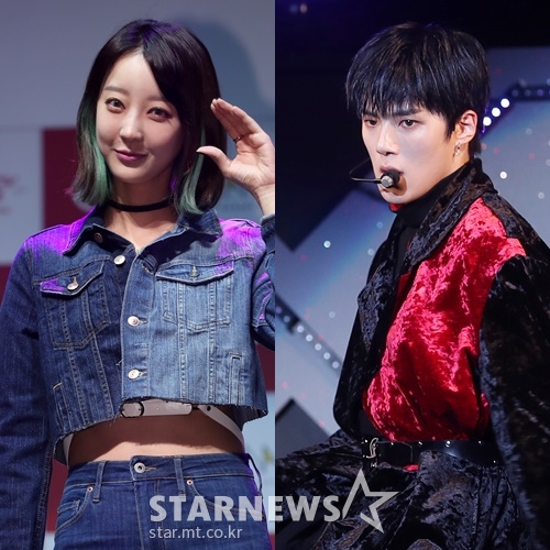 (왼쪽부터) EXID 혜린, 몬스타엑스 민혁 /사진=스타뉴스