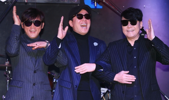 (왼쪽부터) 소방차 멤버 김태형, 정원관, 이상원 /사진=이기범 기자