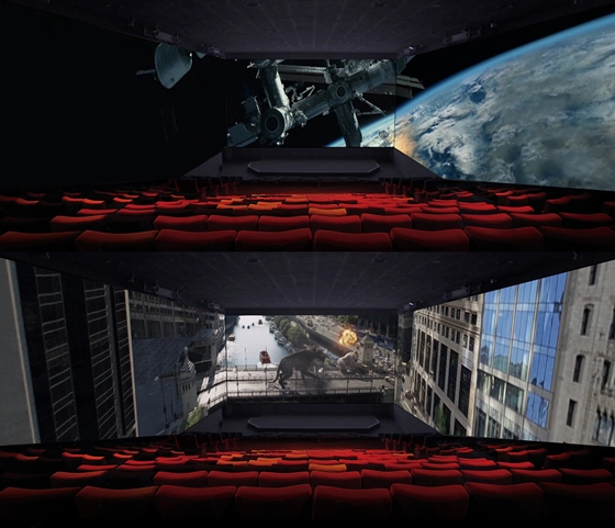 CJ CGV가 선보인 '램페이지' 스크린X/사진제공=CJ CGV