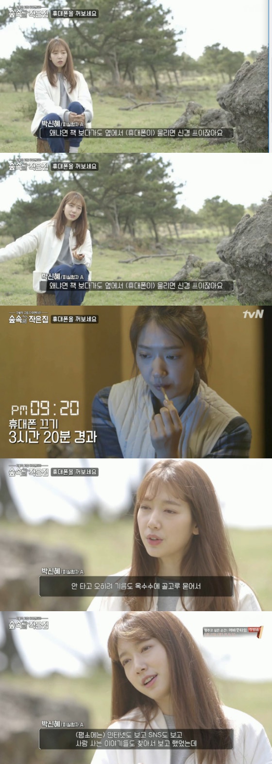/사진=tvN '숲 속의 작은 집' 방송화면