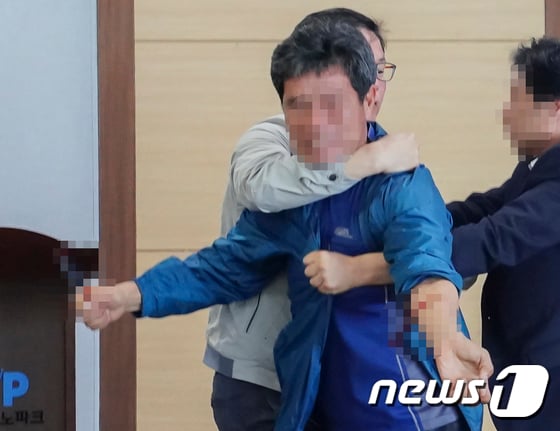 원희룡 제주지사 예비후보(무소속) 폭행 사건/사진=뉴스1