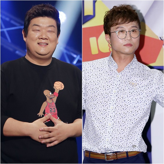유민상(왼쪽)과 박성광 /사진=스타뉴스