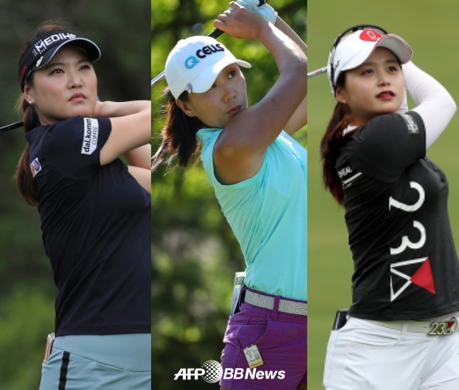 유소연 김인경 최혜진(왼쪽부터) / 사진=AFPBBNews=뉴스1