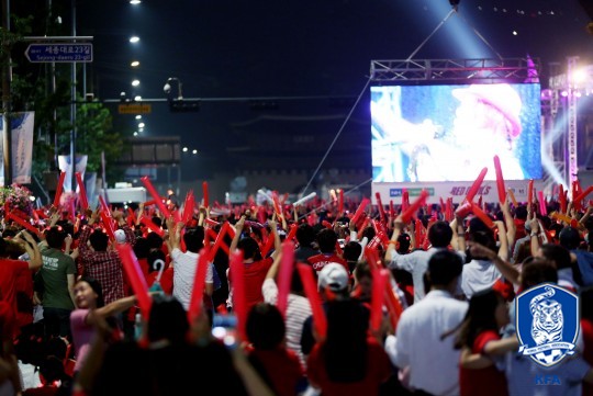 2014 브라질 월드컵 당시 거리응원./사진=대한축구협회