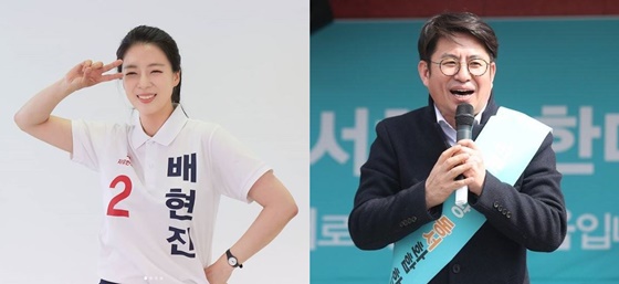 6.13 서울시 송파을 재보궐선거 자유한국당 후보 배현진, 바른미래당 후보 박종진/사진=배현진 인스타그램, 박종진 페이스북