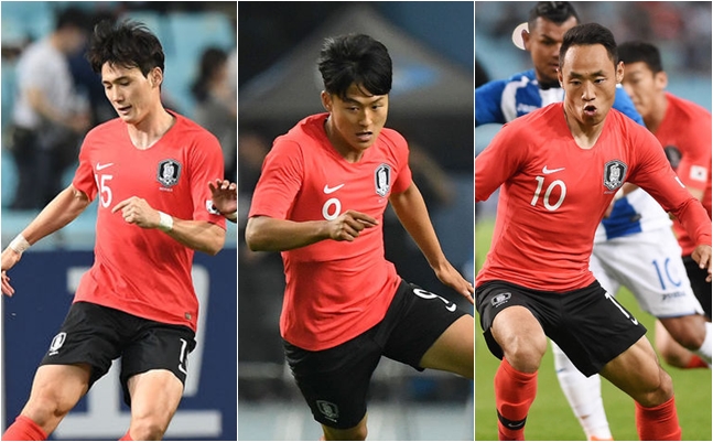 오반석, 이승우, 문선민(왼쪽부터)
