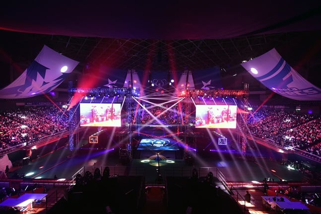 2018 LCK 스프링 결승 장면. /사진=라이엇 게임즈 제공