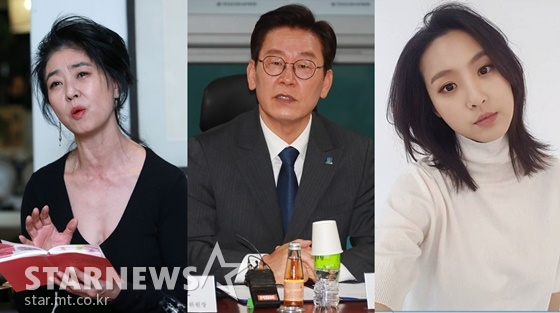 배우 김부선, 이재명 더불어민주당 경기지사 후보, 김부선 딸 배우 이미소/사진=스타뉴스, 머니투데이, 이미소 인스타그램