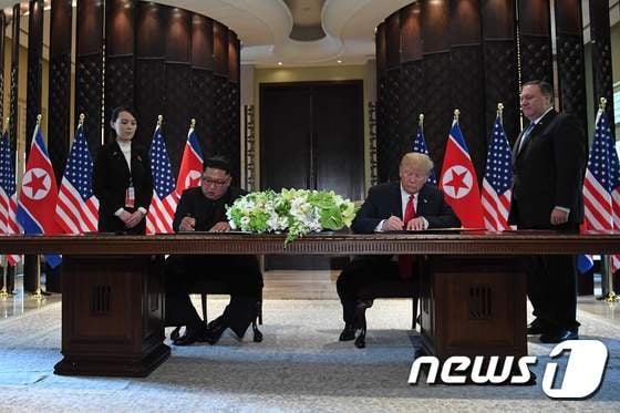김정은 북한 국무위원장, 트럼프 미국 대통령./사진=뉴스1