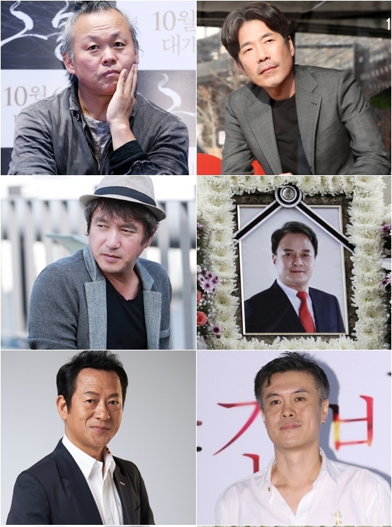 김기덕 감독, 오달수, 조재현, 고 조민기, 최일화, 이송희일 감독 등 / 사진=스타뉴스 등