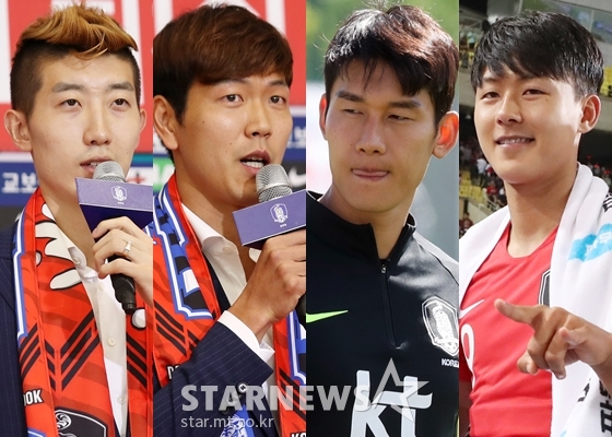 조현우, 김영권, 이용, 이승우/사진=스타뉴스