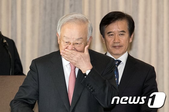 손경식 한국경영자총협회 회장(왼쪽) 송영중 부회장(오른쪽) /사진=뉴스1