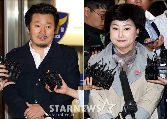 영화 '김광석'의 이상호 감독(사진 왼쪽)과 고 김광석 부인 서해순씨 / 사진=스타뉴스
