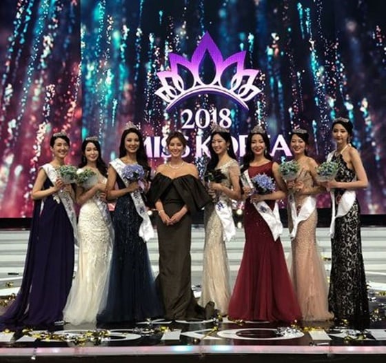 배우 김성령과 김수민 등 2018 미스코리아/사진=김성령 인스타그램