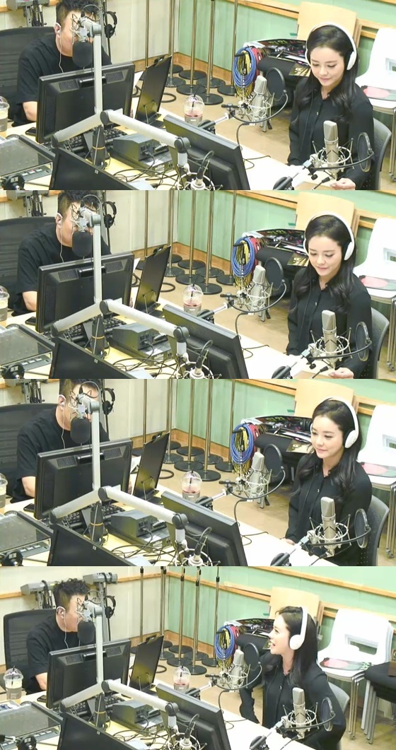 개그맨 박명수(왼쪽)와 배우 최은주(오른쪽) /사진= KBS 라디오 쿨FM '박명수의 라디오쇼' 보이는 라디오 방송화면