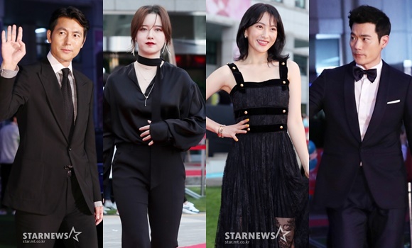 (왼쪽부터) 정우성 구혜선 강지영 김강우 / 사진=김휘선 기자