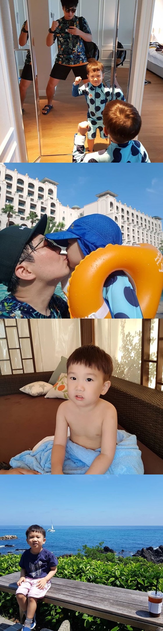 도경완 아나운서와 아들 연우 군 /사진=도경완 인스타그램