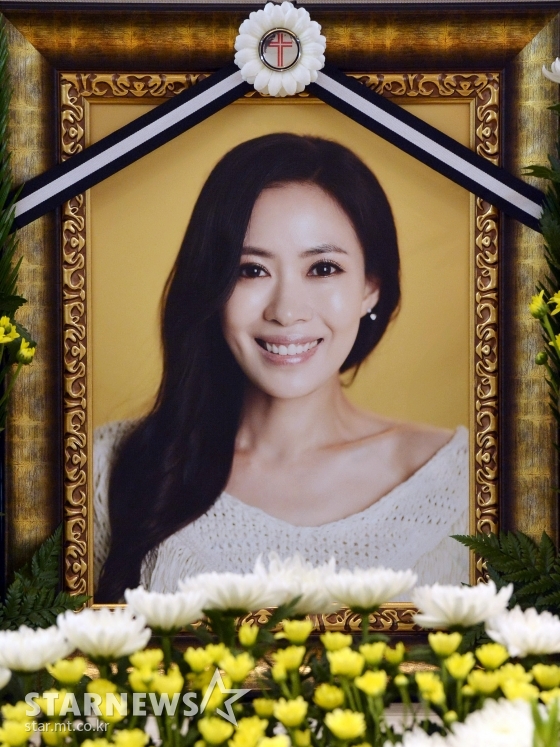 고 유채영 영정 / 사진=스타뉴스
