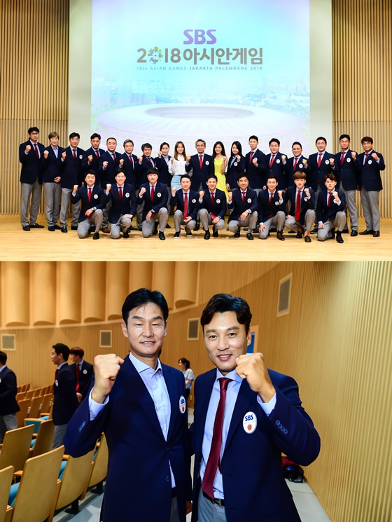 자카르타-팔렘방 아시안게임 해설에 나서는 전 축구국가대표 최용수, 전 야구국가대표 이승엽 해설위원/사진제공=SBS