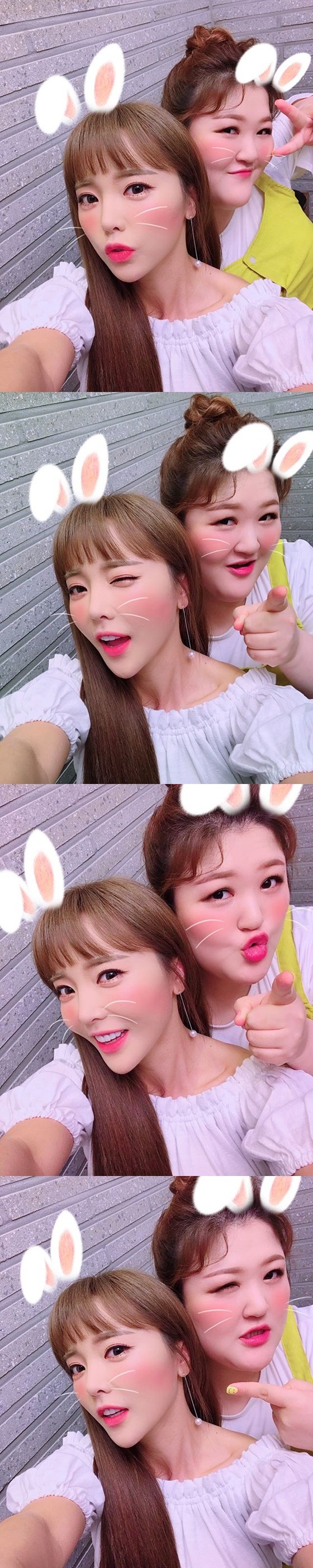 가수 홍진영(왼쪽)과 개그우먼 이국주 /사진=이국주 인스타그램