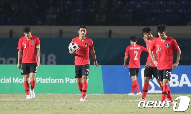 실점 이후 대표팀 /사진=뉴스1