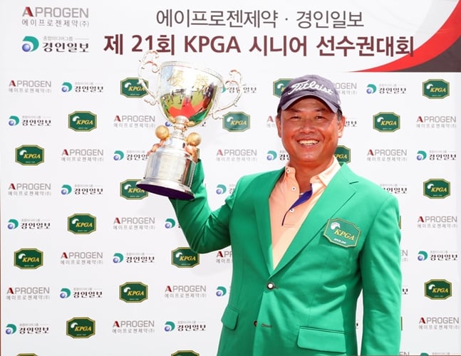 디펜딩 챔피언 신용진./사진=KPGA