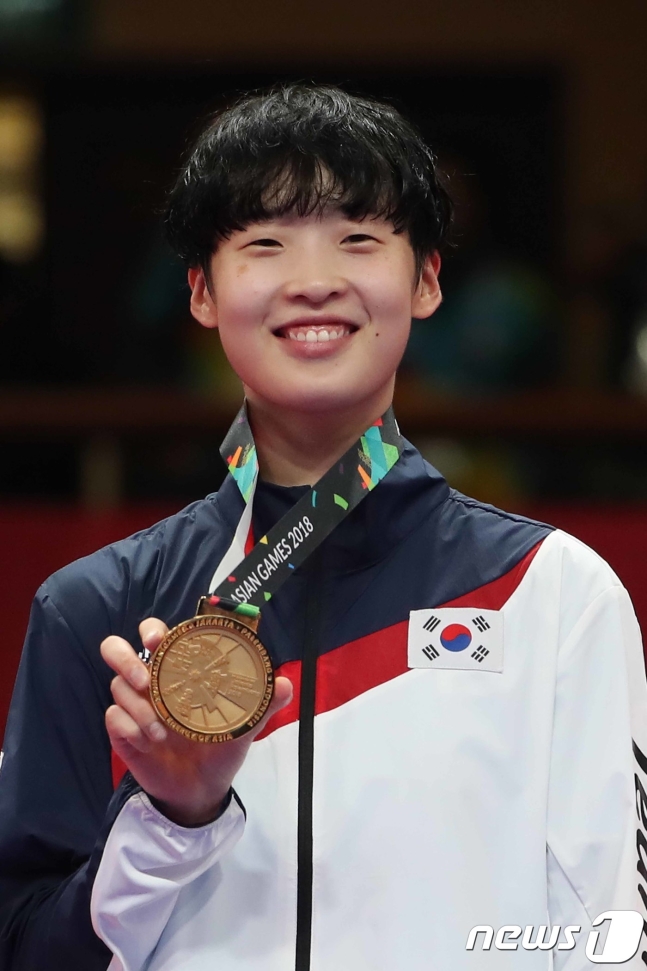 여자 태권도 2연패에 성공한 이다빈. /사진=뉴스1