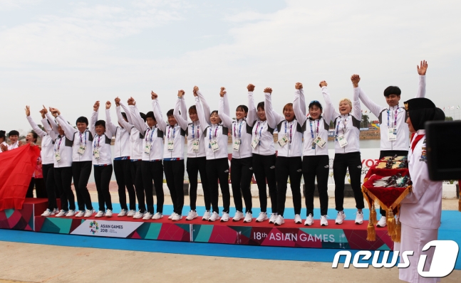 카누 용선(드래곤보트) 선수들. /사진=뉴스1