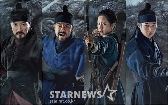 사진=영화 '물괴'의 김명민, 김인권, 이혜리, 최우식 / 사진=캐릭터포스터