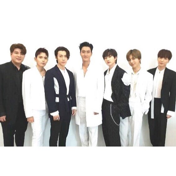 그룹 슈퍼주니어 멤버 신동, 려욱, 동해, 시원, 은혁, 예성, 이특(왼쪽부터) /사진=SMTOWN 인스타그램