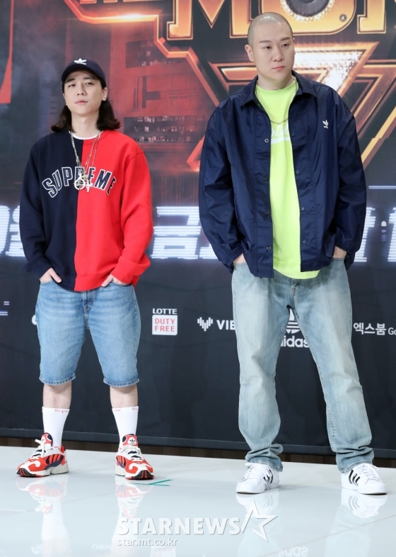 넉살(왼쪽)과 딥플로우 /사진=이기범 기자