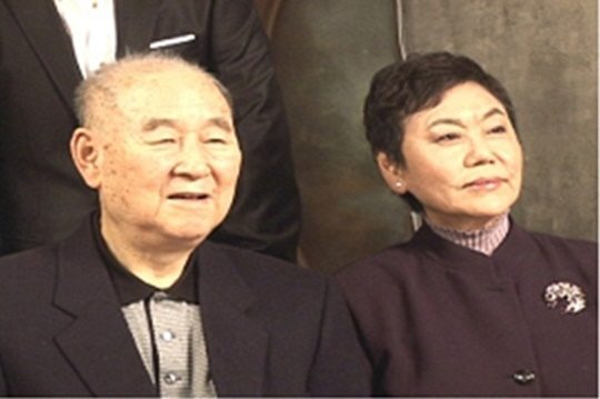 원로배우 김인태가 88세를 일기로 별세했다. 김인태 백수련 부부 / 사진제공=MBC