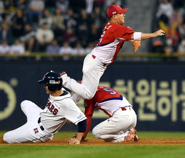9월 ADT캡스플레이에 선정된 김선빈. /사진=해피라이징 제공
