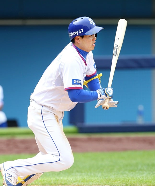 전역 후 14일 1군에 등록된 삼성 라이온즈 김재현. /사진=삼성 라이온즈 제공