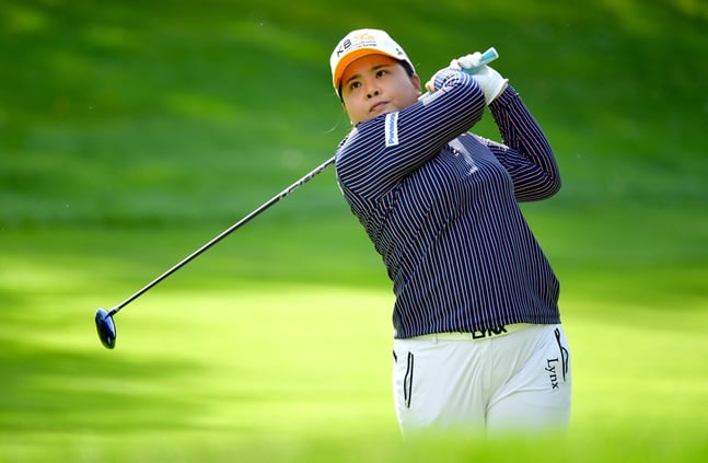 올 시즌 마지막 메이저 대회 에비앙 챔피언십에서 공동 8위에 자리한 박인비. /사진=LPGA 제공