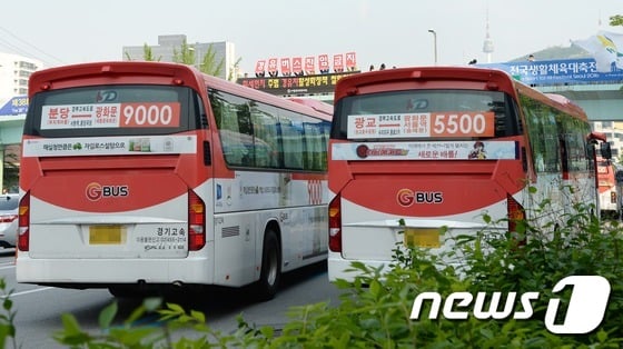 수원버스파업. 위 사진은 기사 내용과 무관함 /사진=뉴스1