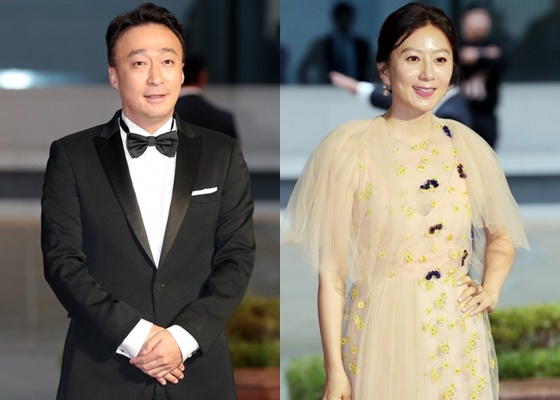 '공작'의 이성민과 '허스토리' 김희애가 제23회 부일영화상에서 남녀주연상을 수상했다/사진=김휘선 기자