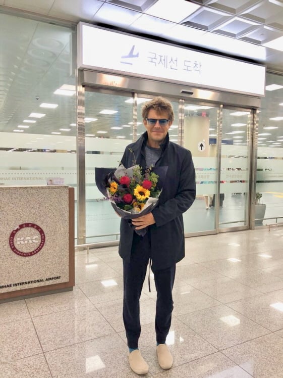 6일 제23회 부산국제영화제에 참석하기 위한 한국을 찾은 호러명가 블룸하우스의 대표 제이슨 블룸/사지제공=UPI코리아