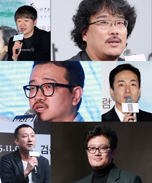 내년 신작으로 관객을 만나는 스타 감독들(왼쪽 위부터 시계방향) 허진호 감독, 봉준호 감독, 이병헌 감독, 우민호 감독, 장재현 감독, 연상호 감독 / 사진=스타뉴스