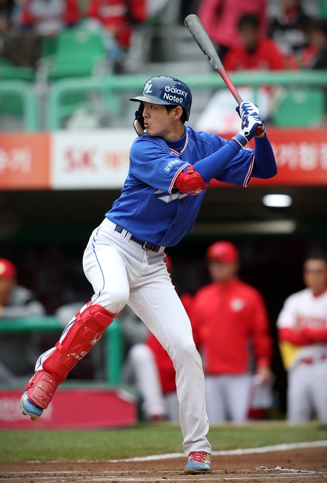 시즌 20호 홈런 포함 멀티히트를 때린 구자욱. /사진=삼성 라이온즈 제공