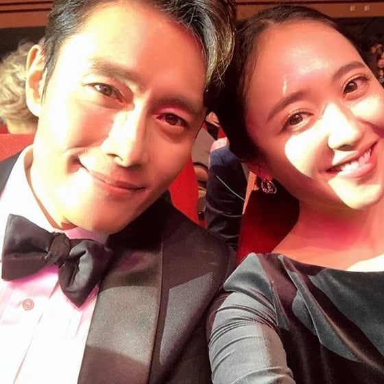 이병헌, 김민정/사진=이병헌 인스타그램