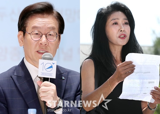 이재명 경기도지사(왼쪽), 배우 김부선 /사진=스타뉴스