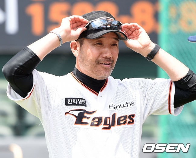 한화 한용덕 감독.