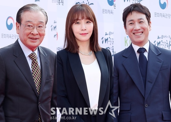 이순재, 김이나, 이선균/사진=김휘선 기자
