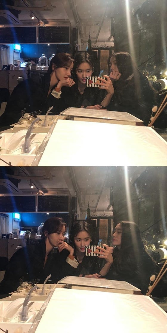 배우 박환희, 걸그룹 소녀시대 멤버 겸 배우 윤아,박지현(왼쪽부터) /사진=박환희 인스타그램