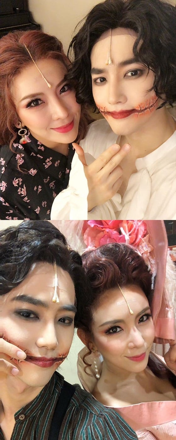 뮤지컬 배우 정선아, 수호 /사진=정선아 인스타그램
